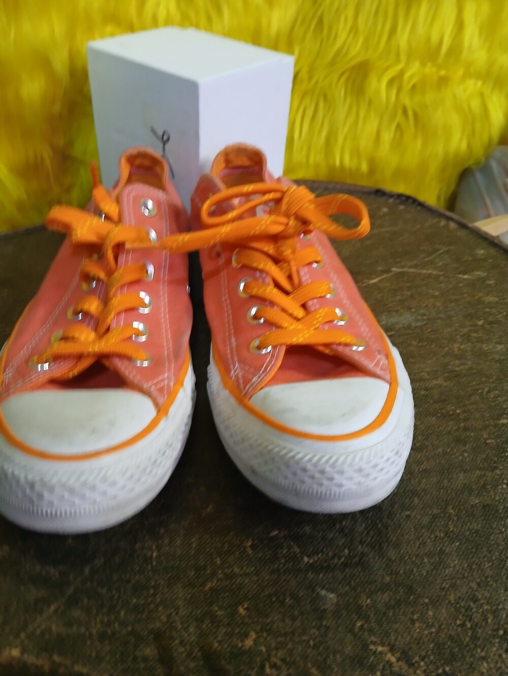 Orange Converse Chuck Taylor All Star Low Top Sneakers